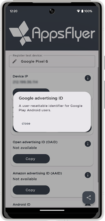 My Device ID by AppsFlyer Captura de tela 2