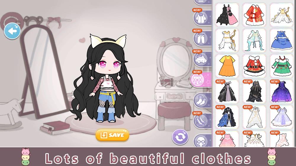 YOYO Doll Anime Dress Up Game Ekran Görüntüsü 2