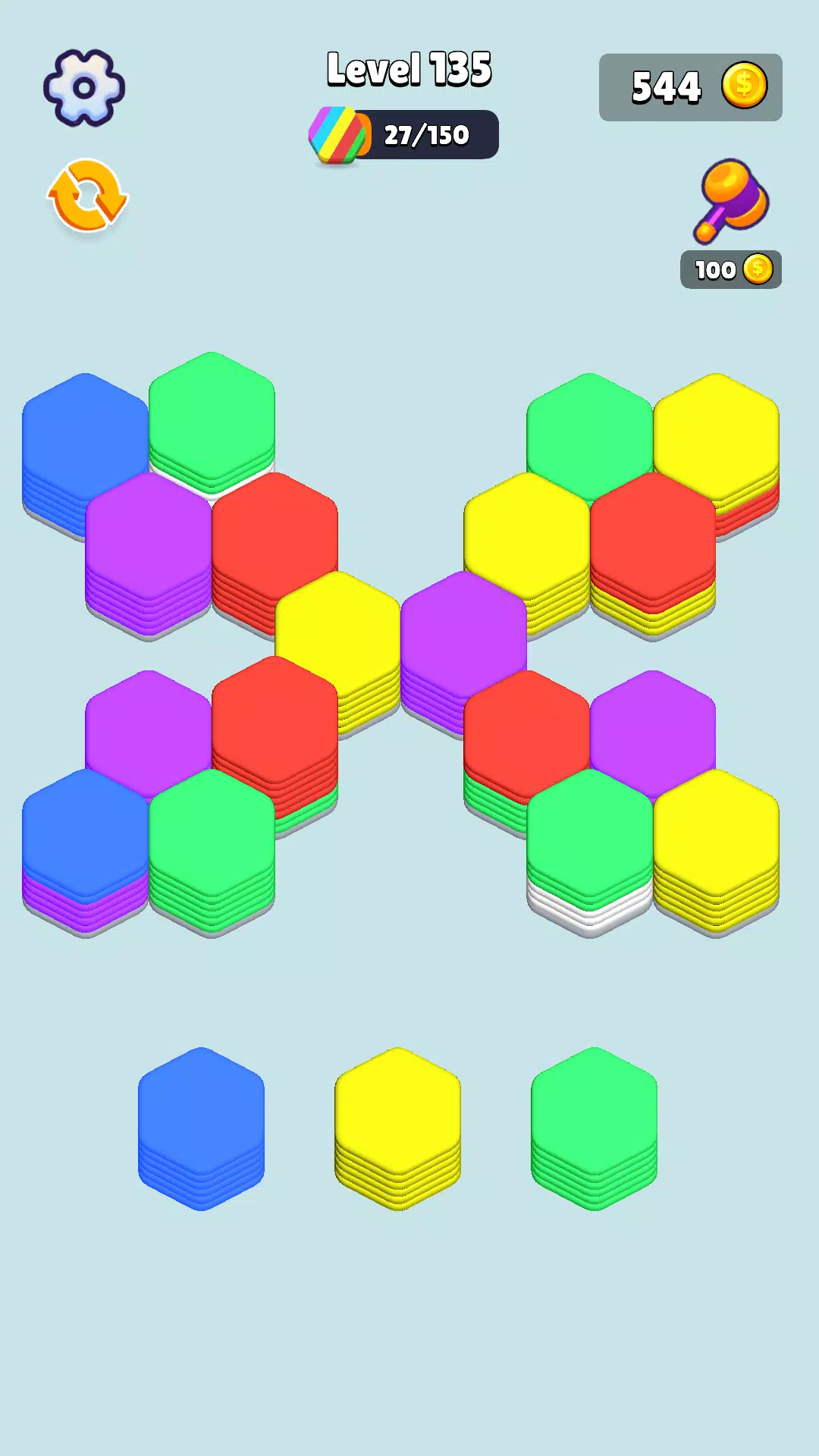 Stack Hexa Sort: Puzzle Match应用截图第4张