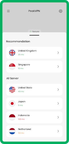 PeakVPN - Fast And Secure 스크린샷 2