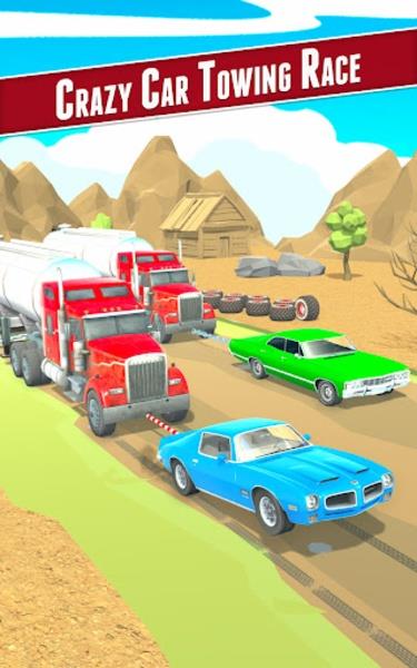 Crazy Car Towing Race 3D Screenshot 4