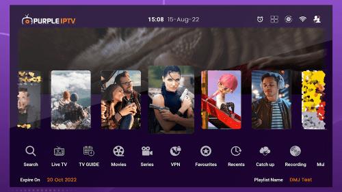 Purple IPTV স্ক্রিনশট 1