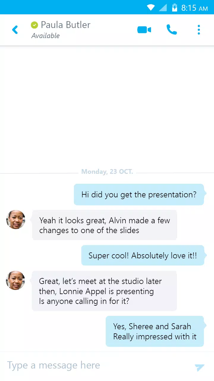 Skype for Business Screenshot 2