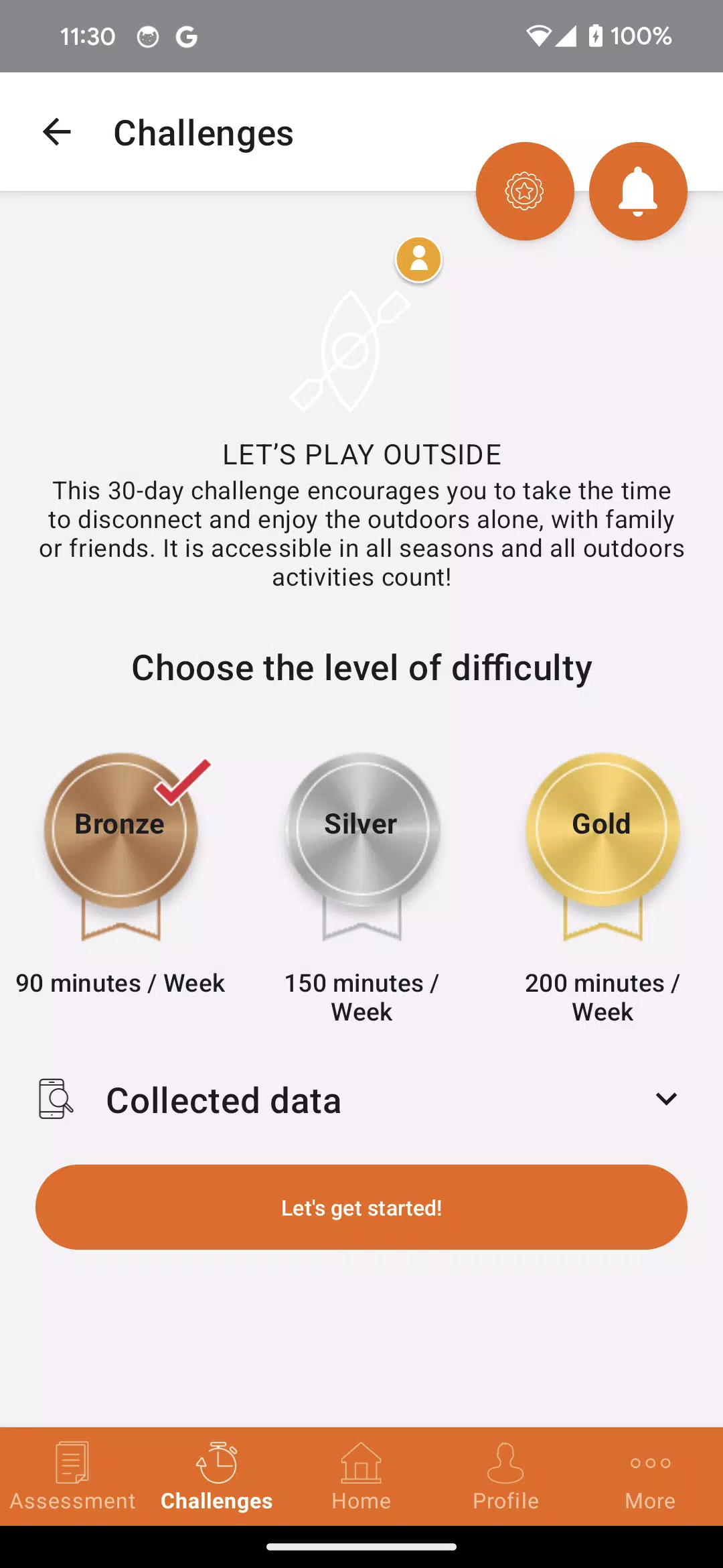 Schermata My Health Portal 4