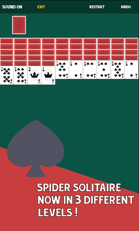 Spider Solitaire Free Card Game Скриншот 1