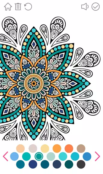 Mandala Color Game Antistress स्क्रीनशॉट 3