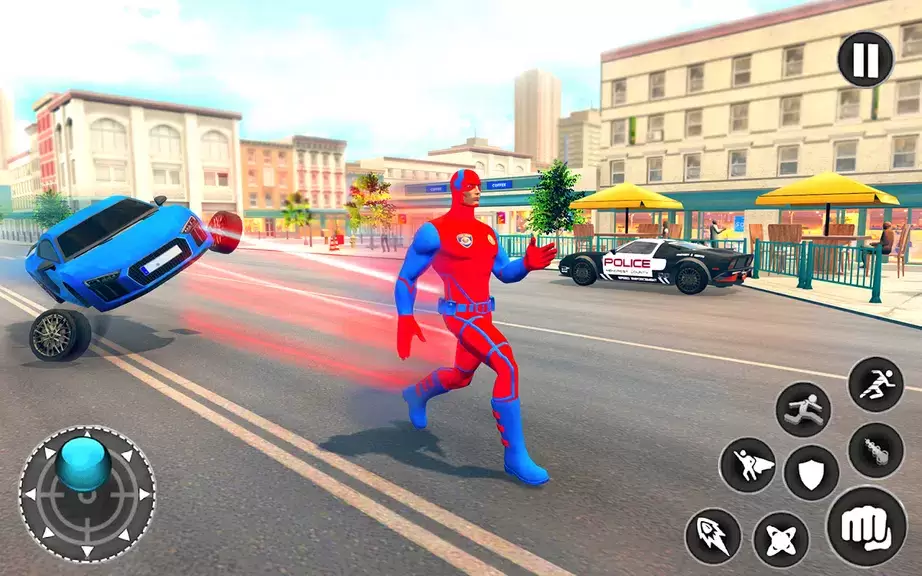 Captain Super Hero Man Game 3D Captura de tela 2