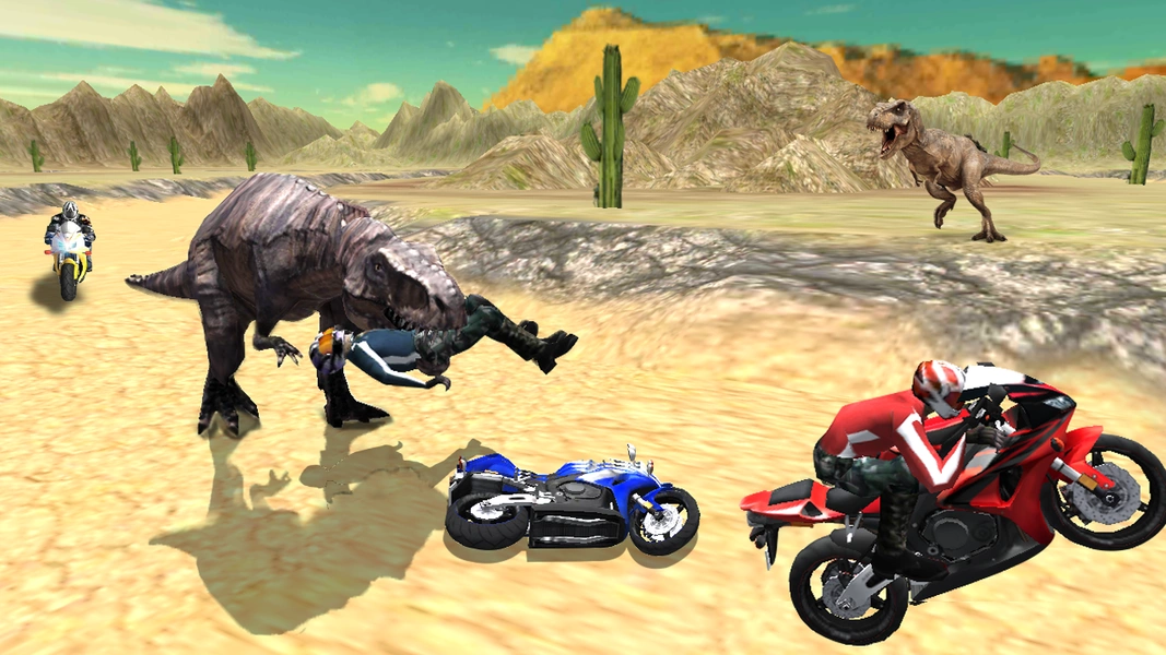 Dino World Bike Race Game - Jurassic Adventure Captura de pantalla 4