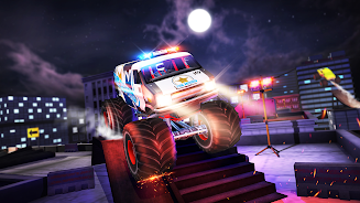 Mega Truck Rooftop Stunt Games Tangkapan skrin 4