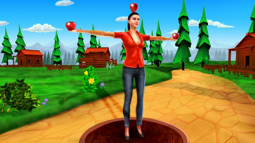 Apple Shooter Game - 3D Captura de pantalla 1