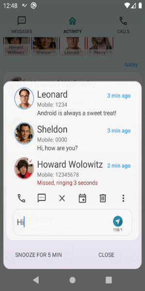 Smart Notify - Dialer & SMS Screenshot 2
