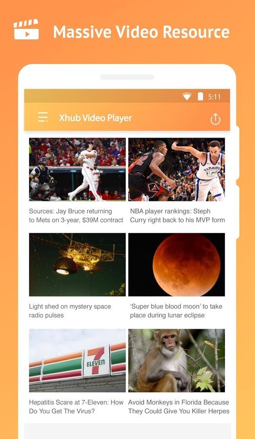 Xhub Video Player Capture d'écran 3