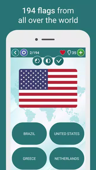Geography Quiz - World Flags應用截圖第1張