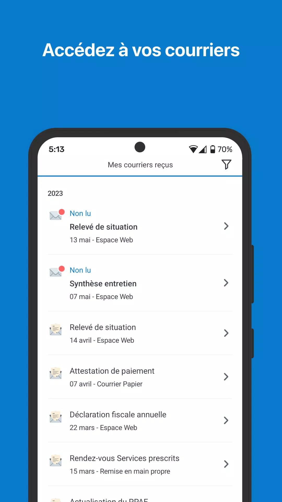 Mon Espace - France Travail Capture d'écran 4