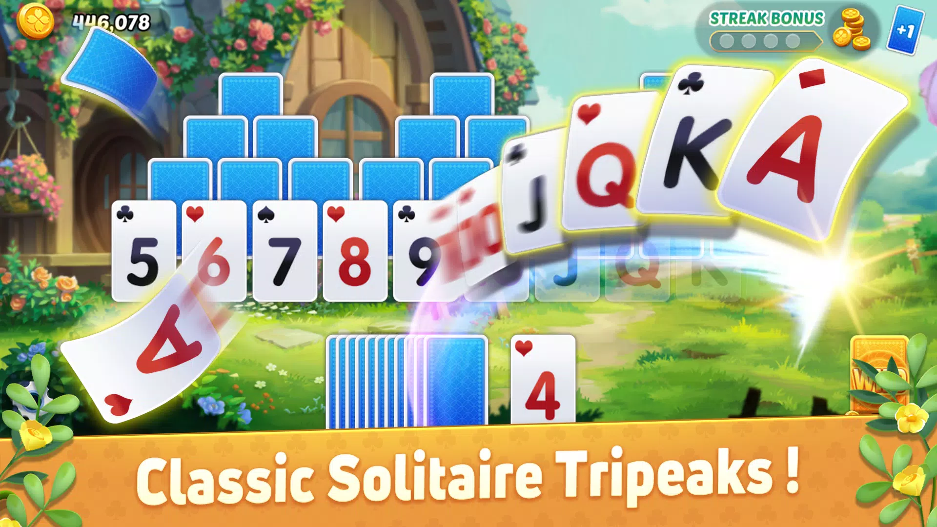 Solitaire Tripeaks Double Fun 스크린샷 1