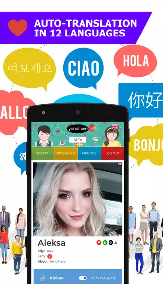 YoooLove Dating with auto-translation - Free chat Screenshot 2