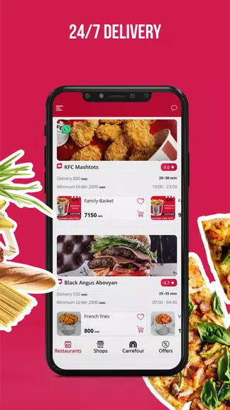 Schermata Menu.am-Food and more Delivery 3