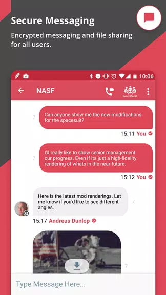 NetSfere Secure Messaging Screenshot 4