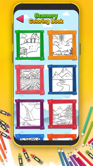 Scenery Coloring Book ภาพหน้าจอ 3