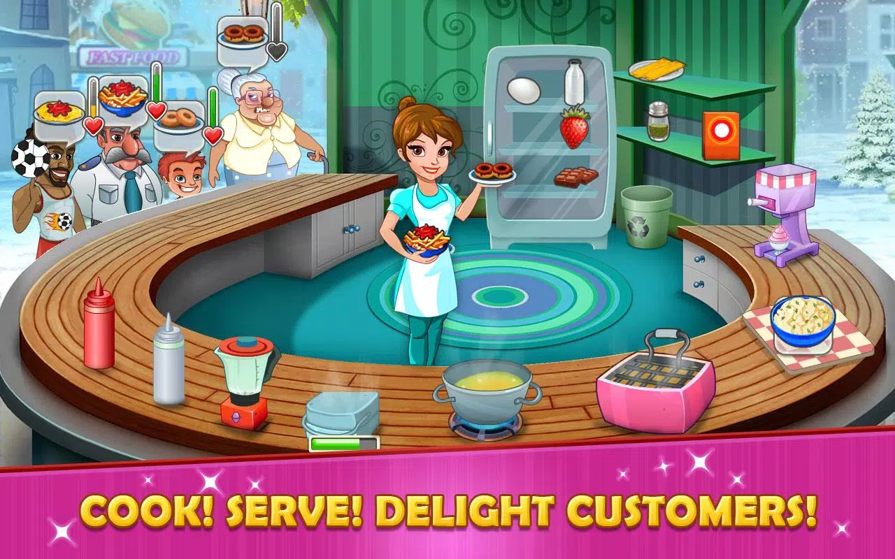 Schermata Kitchen story: Food Fever Game 1