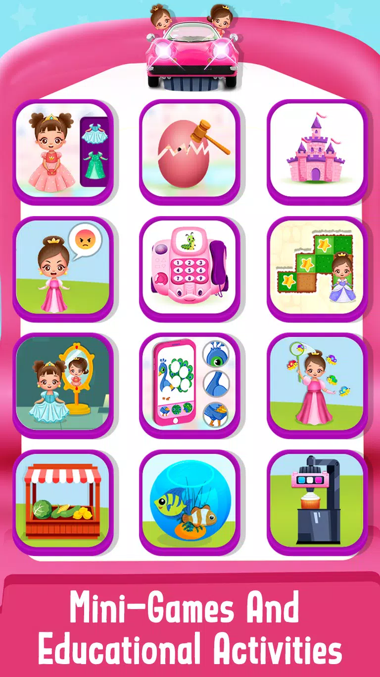 Baby Princess Car phone Toy Ekran Görüntüsü 2