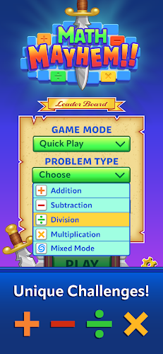 Math Mayhem Mental Math Game Ekran Görüntüsü 1