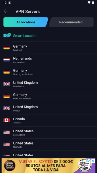 VPN Proxy Master Schermafbeelding 2