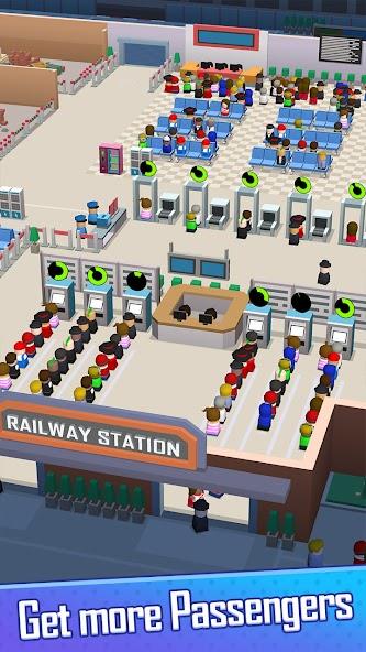 Railway Tycoon - Idle Game Mod ဖန်သားပြင်ဓာတ်ပုံ 4