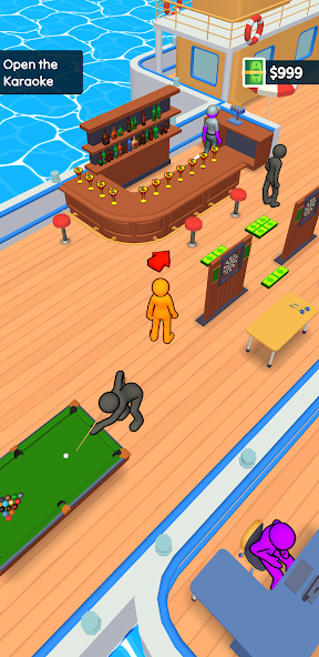 Boat Venture: Idle Manager Mod स्क्रीनशॉट 2