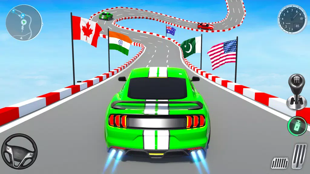 Muscle Car Stunts - Ramp Car Screenshot 1