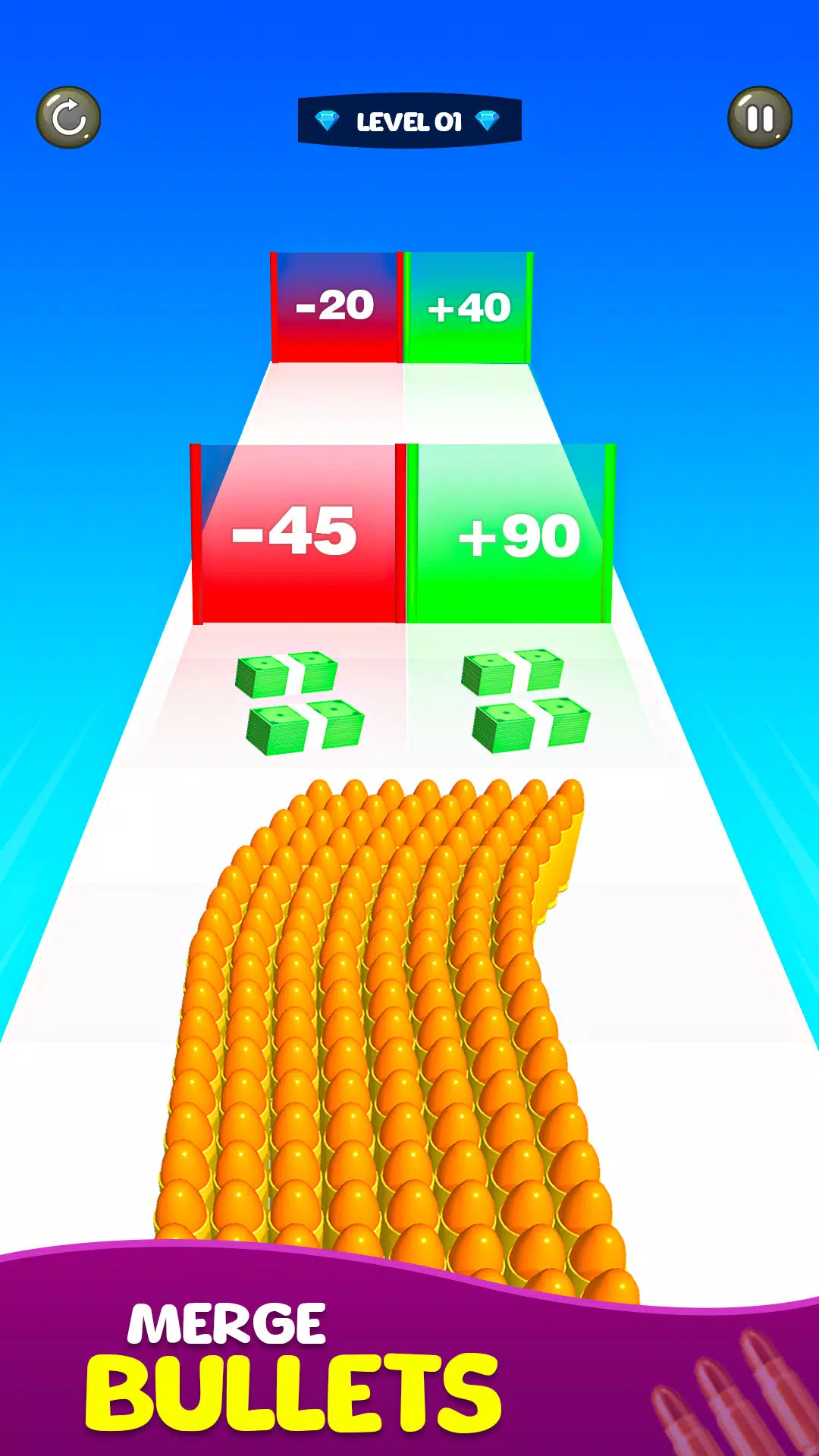 Merge Bullet Army Game Run 3D應用截圖第1張