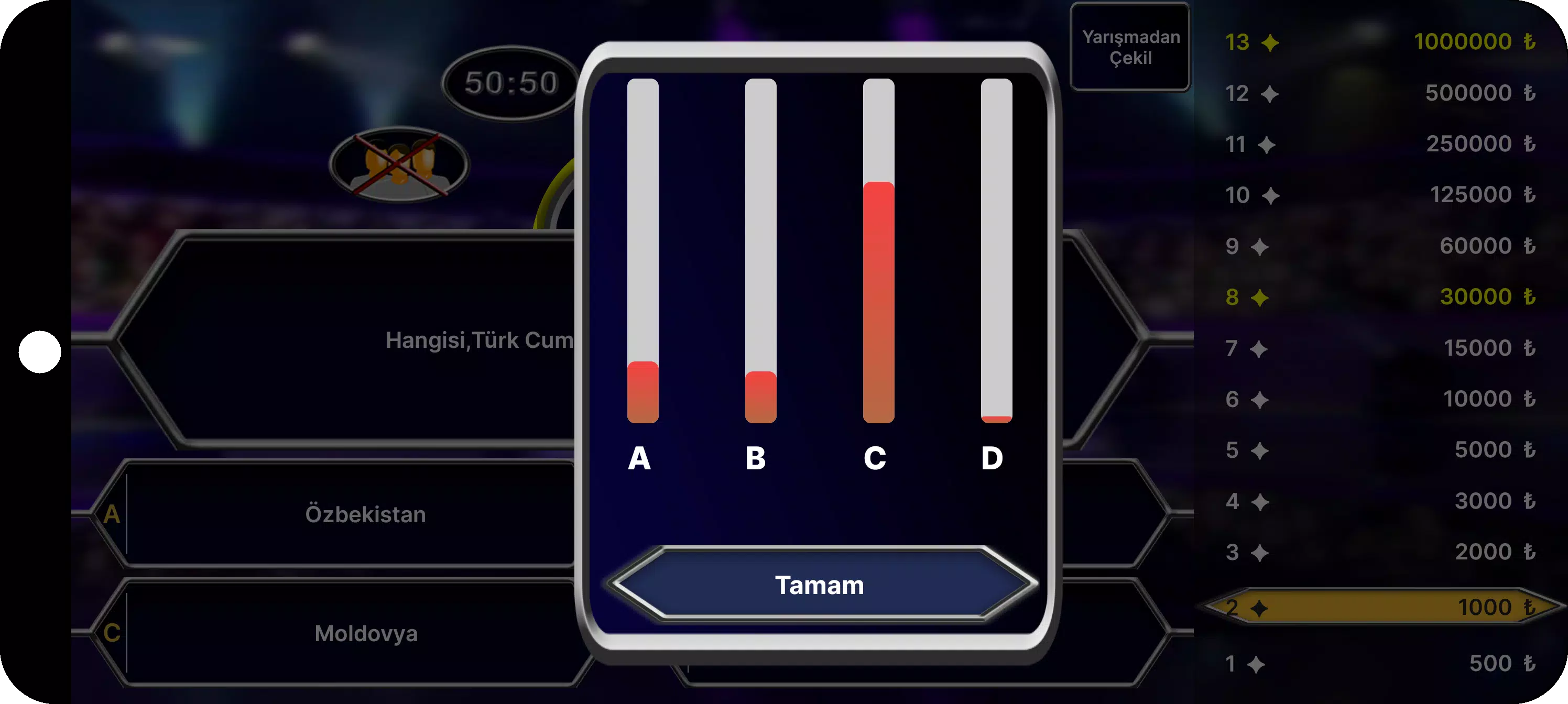 Milyoner Bilgi Yarışması Capture d'écran 4