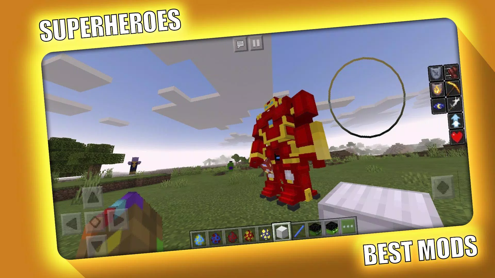 Superheroes Mod for Minecraft Ảnh chụp màn hình 1