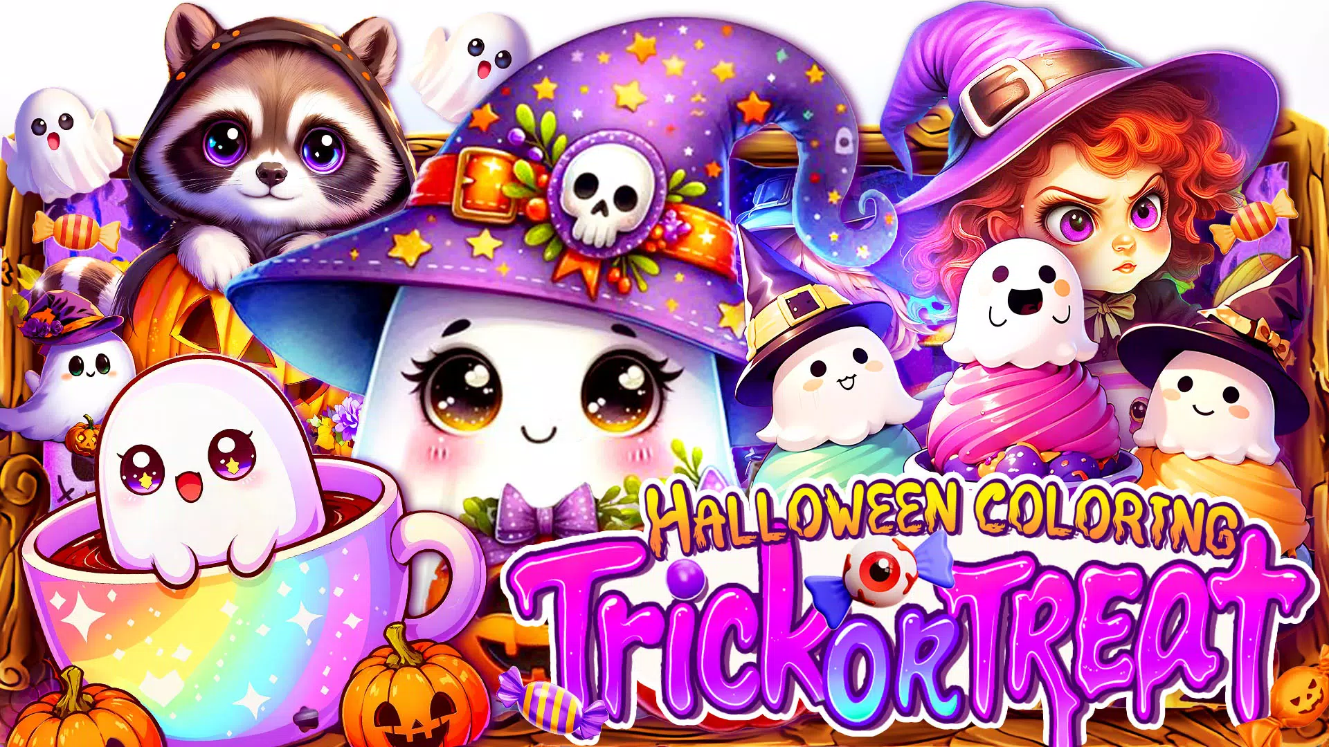 Halloween Trick or Treat Color Tangkapan skrin 2