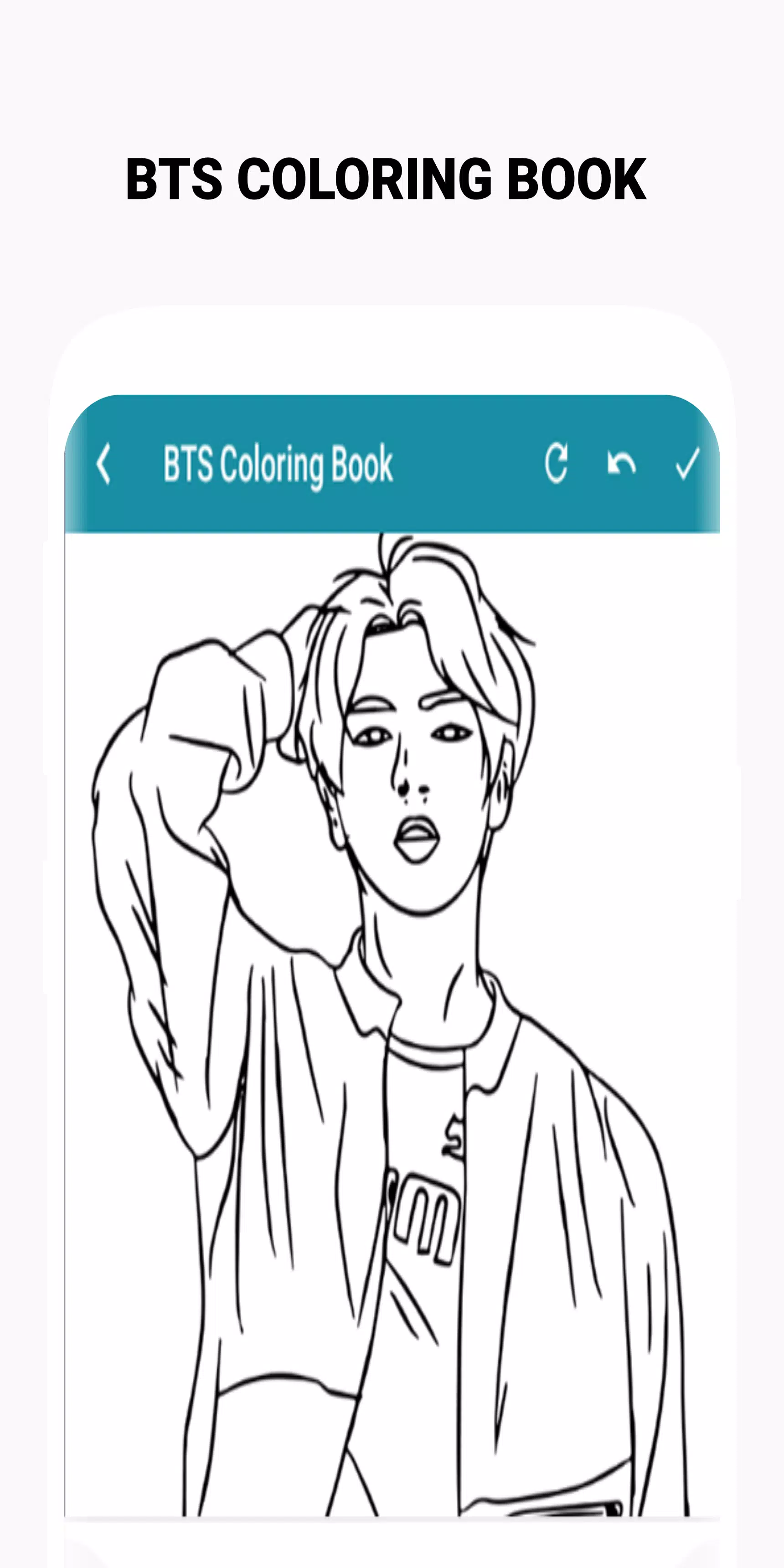BTS Coloring Book ဖန်သားပြင်ဓာတ်ပုံ 3