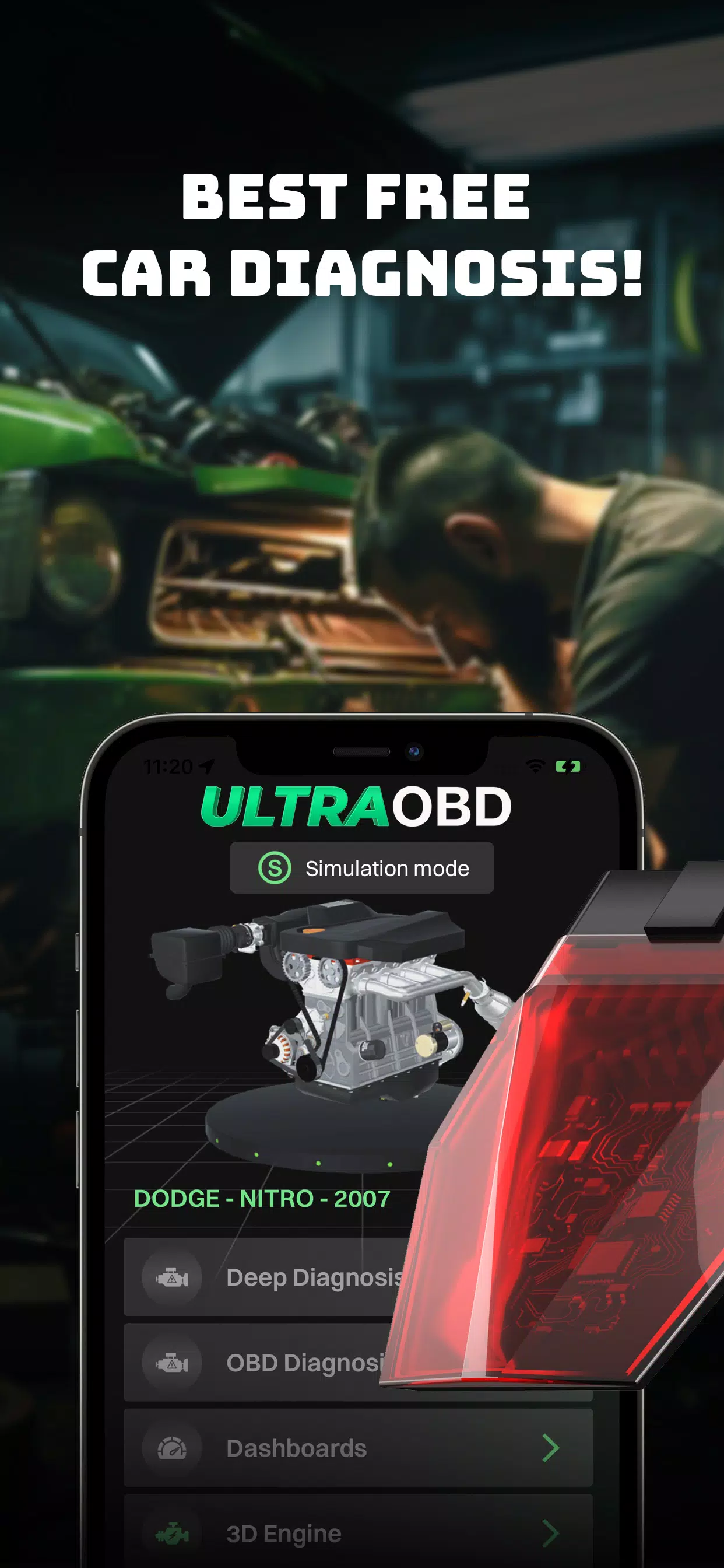 ULTRA OBD OBD2 CAR SCANNER ELM ဖန်သားပြင်ဓာတ်ပုံ 1