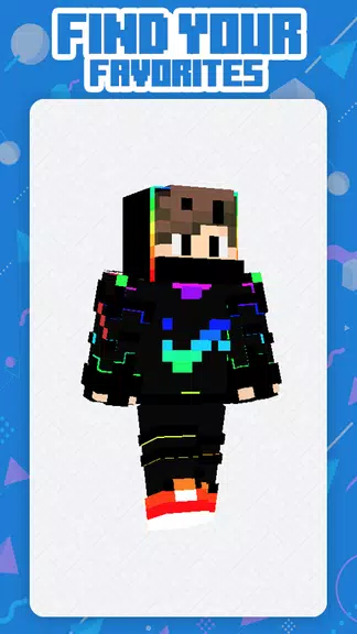 Neon Squad Skin Minecraft Tangkapan skrin 3