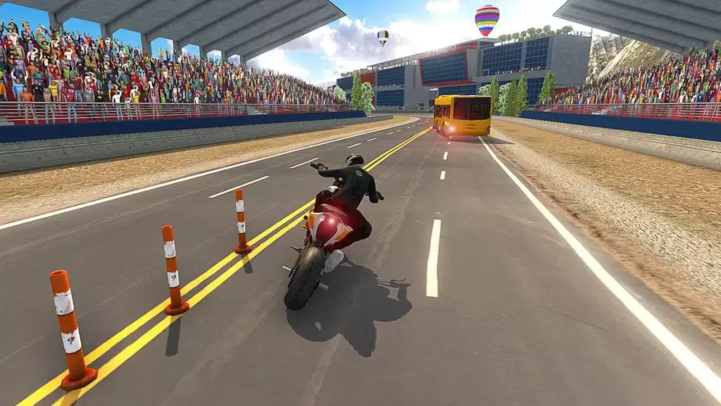 Bike VS Bus Racing Games Скриншот 3