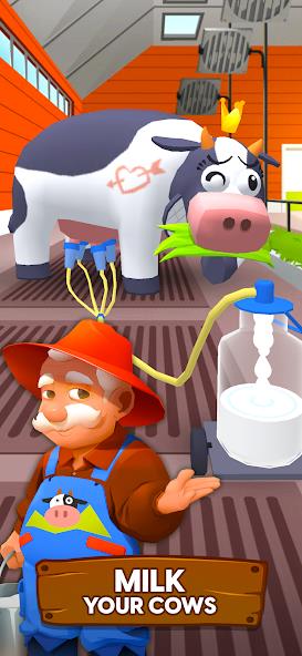 Milk Farm Tycoon Mod ภาพหน้าจอ 1