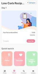 Low carb recipes diet app ภาพหน้าจอ 3