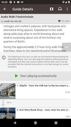 guidemate Audioguide-Plattform Screenshot 2