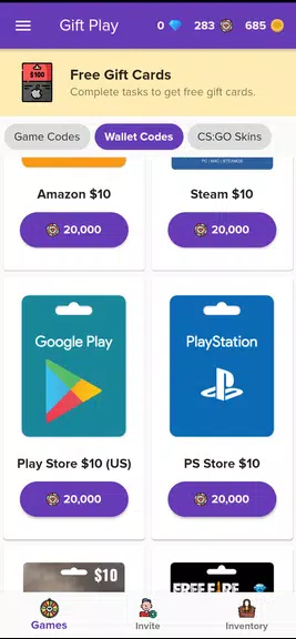 Gift Play - Earn Game Codes應用截圖第3張