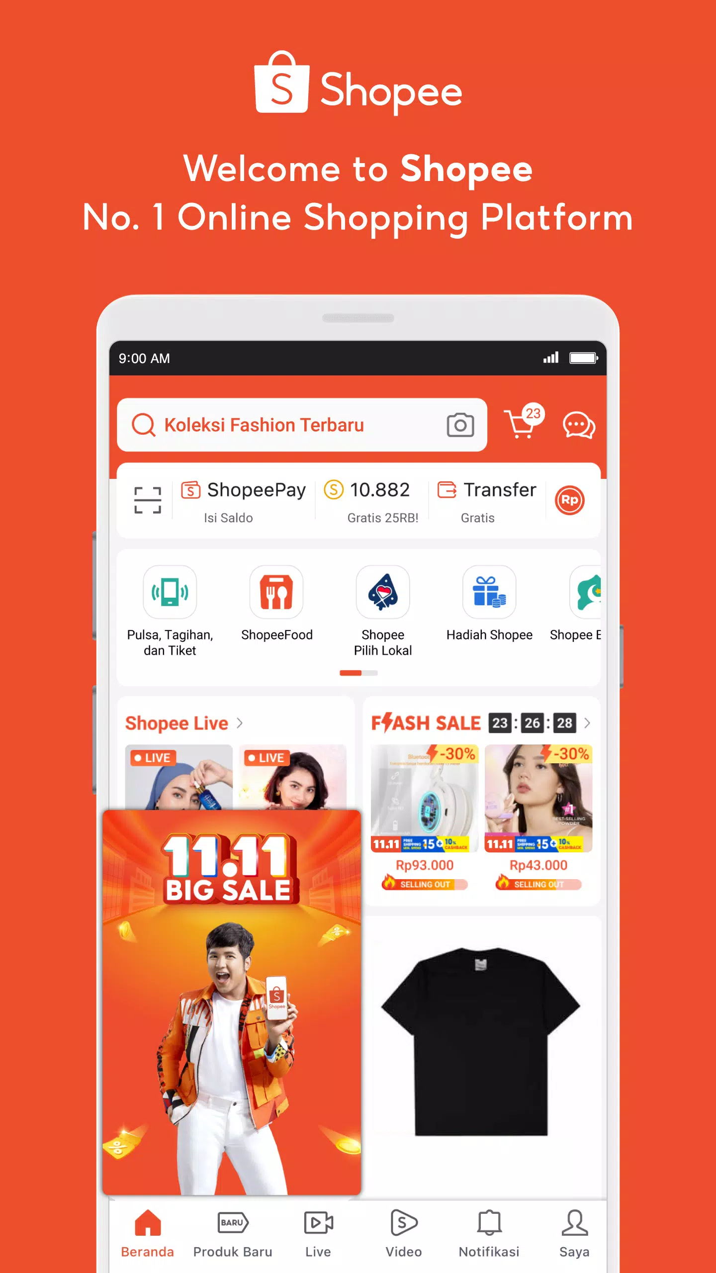Shopee 11.11 ภาพหน้าจอ 1