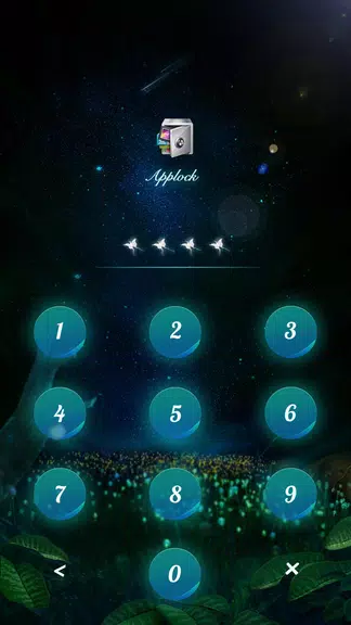 AppLock Theme Flying Butterfly Screenshot 2