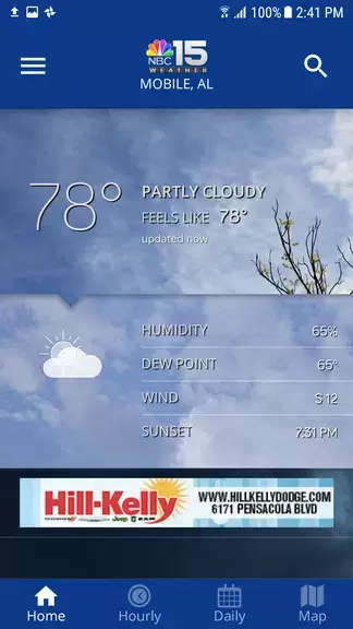 NBC 15 WPMI Weather Captura de pantalla 1