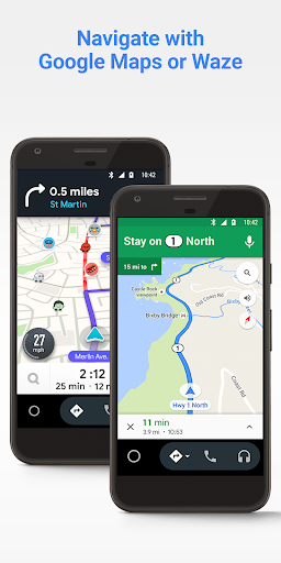 Android Auto – Google Maps, Media & Messaging Скриншот 3