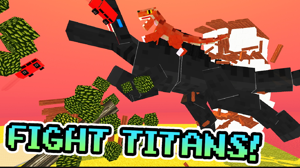 Blocky Titan Raptor Assault Ekran Görüntüsü 2