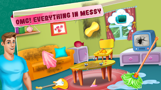 Little girl cleanup game 스크린샷 3