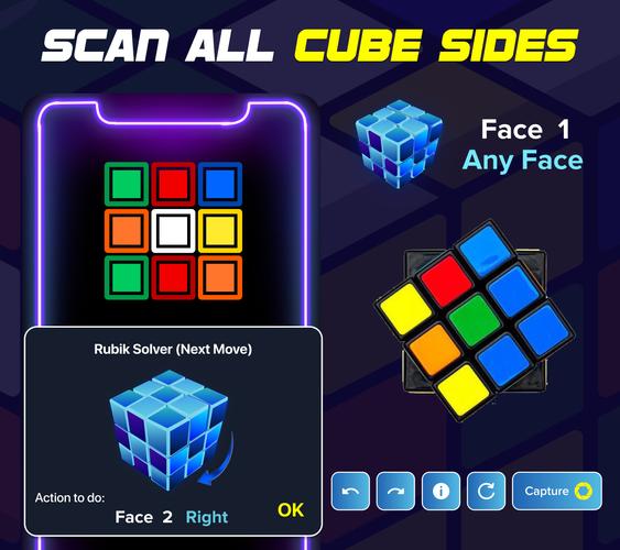 Rubik's Cube Puzzle Solver app Скриншот 2