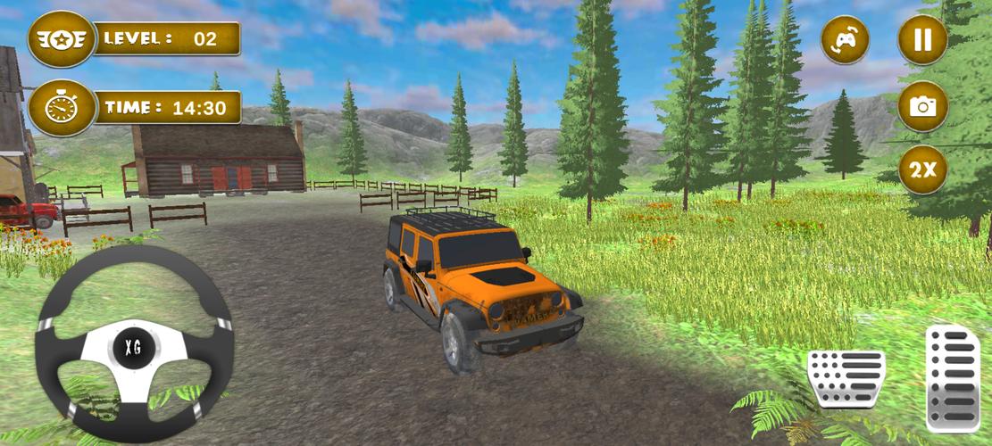 4x4 Mud Jeep Driving Games 3D 스크린샷 1